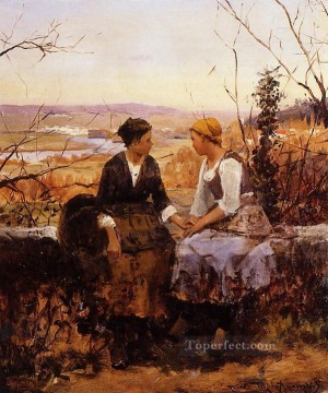 『二人の友人』の同胞ダニエル・リッジウェイ・ナイト Oil Paintings